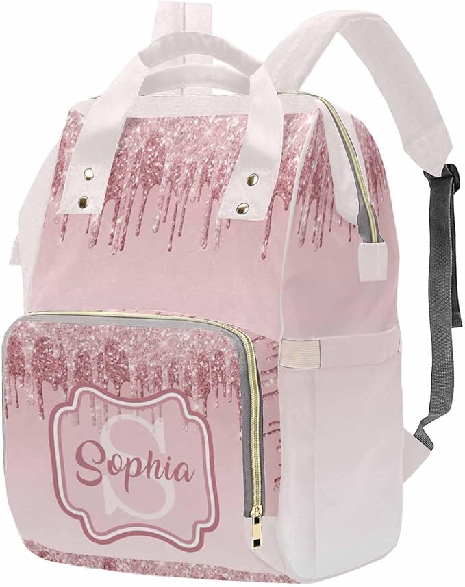 D-Story Customized Diaper Backpack - Personalized Newborn Bags - Custom Gift Nursing Bags