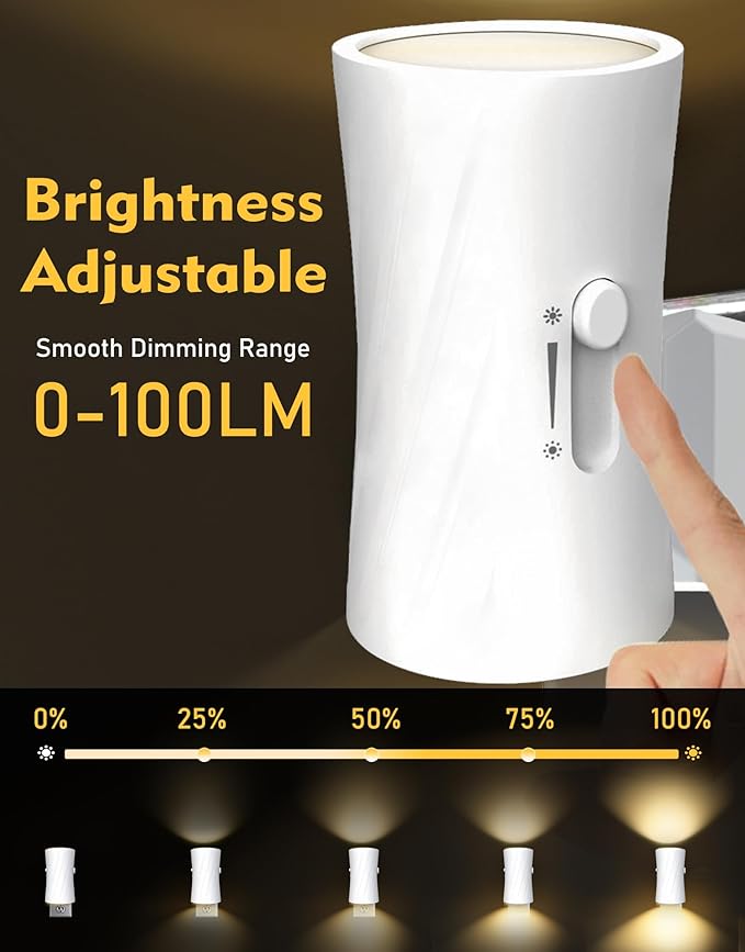 Night Lights Plug into Wall, LED Plug in Night Light, 3000K/5000K Switch, Dusk to Dawn Light Sensor, 0-100LM Adjustable Brightness Wall Light, Modern Night Light for Hallway Bedroom Stairway, 2 Pack