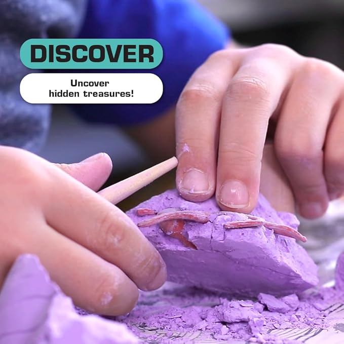 ArtSkills Epic Lab Dig Kit, Ocean Discovery STEM Treasure Hunting Science Kit Arts & Crafts Activity, 30 Assorted Treasures, Tools Included