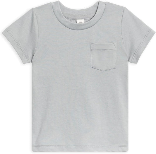 Colored Organics - Organic Cotton Toddler Short Sleeve Shirts - Baby Toddler and Kids Tops - Girls and Boys Tees