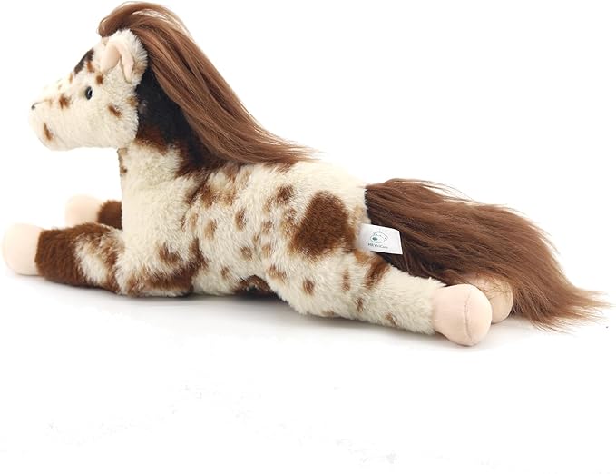 15" Spotted Horse Stuffed Animals for Boys and Girls,Soft and Adorable Stuffed Horse Plush Toys for Newborn Babies and Kids,Great Gifts on Birthday,Christmas,Machine Washable