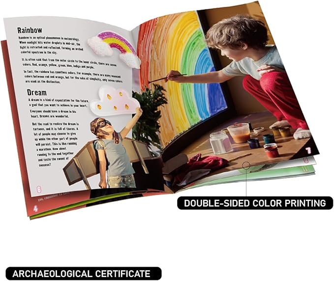 Eggbox Big Dig Magical Charms Excavation Kit (22 * 22 * 8CM) - 12 Enchanted Bracelet Charms Dig Set with Tools, Archaeology Craft Kit for Girls 8-12