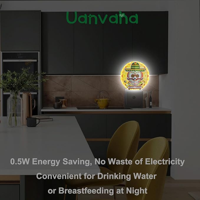 Skull Night Light Halloween Scary Gothic Dead Head Skeleton Ghost Plug-in Nightlight Energy Saving LED Lighting for Boys Girls Men Women