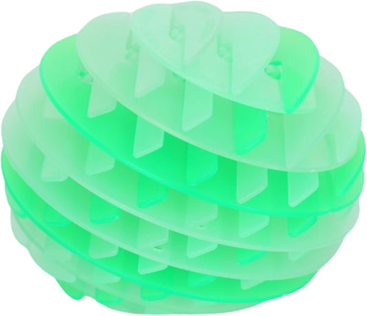 Zinkeez FlatBall - The Ultimate Flat-to-Ball Fidget Toy - for Kids, Teens and Adults Ages 4 and Up - Glow in Dark Radiant Green