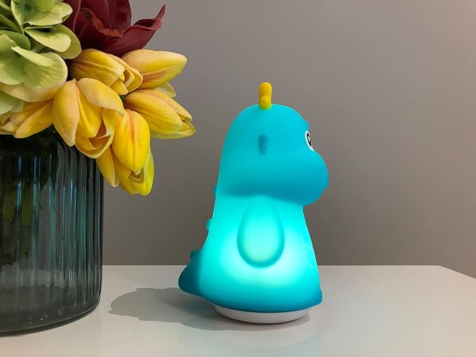 Cute Kids Night Light & Lamp - Portable Silicone Battery LED Nightlight for Kids Bedroom, Toddler, Baby - Nursery (Dragon)