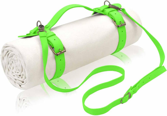 4’9” x 6’3” White Lightweight Water-Resistant Canvas Mat – Picnic, Outdoor, Beach, Park, Camping, Toy Mat