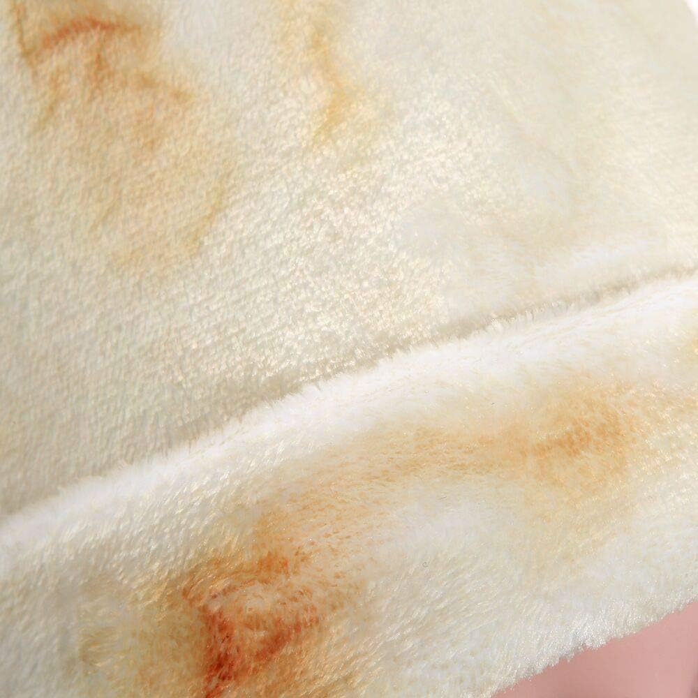 Baby Burrito Swaddle Blanket, Newborn Swaddle Blanket with Hat, Realistic Soft Flannel Blanket for Baby (20.8 Inchs)