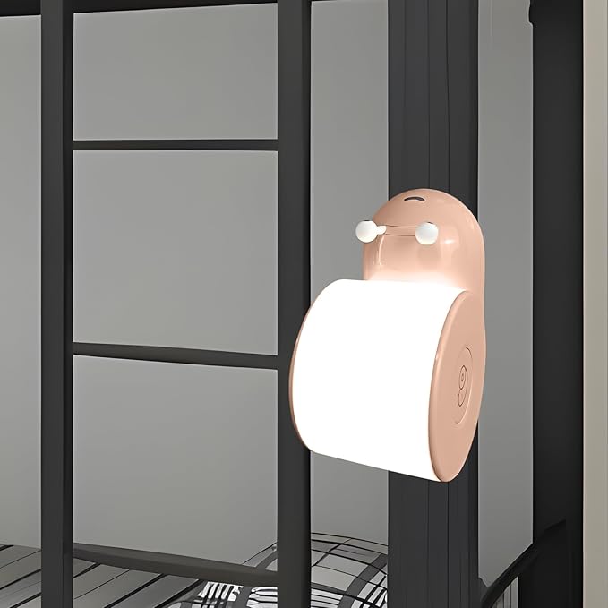 Cute Snail Night Light | Magnetic Base Dimmable Bedside Lamp | 800mAh Long-Lasting Soft Light |USB Rechargeable Timer Safe Portable LED Lamps|Breastfeeding Dorm Room Decor