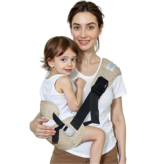 Baby Carrier Newborn to Toddler-Adjustable Baby Sling Carrier,Toddler Carrier for 25-60lbs,Comfortable Baby Sling for Hands-Free Carrying (Beige Zebra Print)
