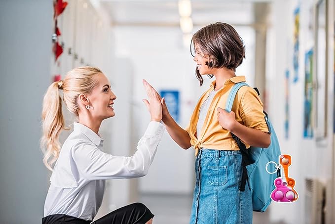 (Students Birthday Gifts and Party Favors) 30 Packs Guitar Bulk Mini Pop for Adult Kids,Cool Shape Sensory Small Bubble Fidget Classroom Supplies