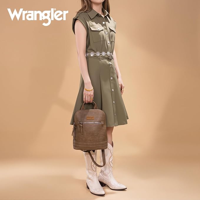 Montana West Wrangler Backpack Purse for Women Medium Ladies Bookbag Travel Daypacks Bags