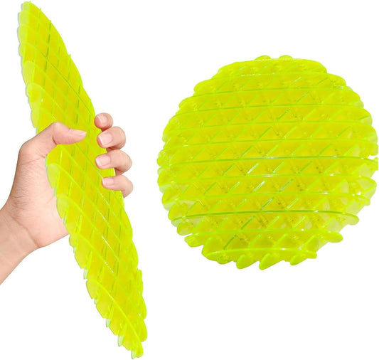Fidget Worm Toy, Sensory Toy, Relaxation Therapy and Stress Relief Education Toys, The Best Stretch and Squeeze Toy Gift, Fidget Toy for Kids, Adults (4.72 inch) (Chartreuse)