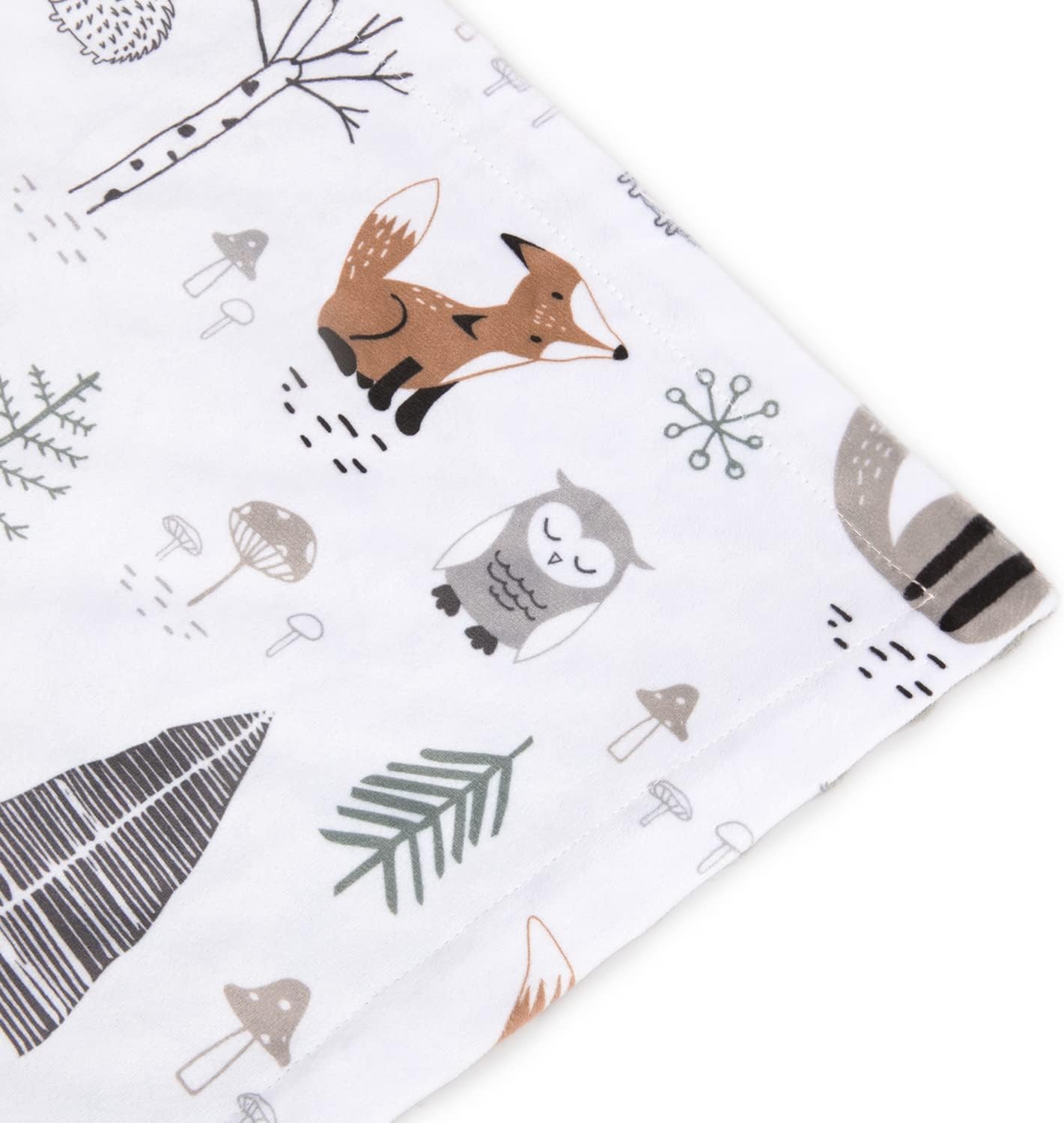 Baby Blanket for Kids with Forest Foxes Soft Plush Minky Blanket with Double Layer Dotted Backing for Bed Sofa Traveling 50 x 60 Inch(125x150cm)
