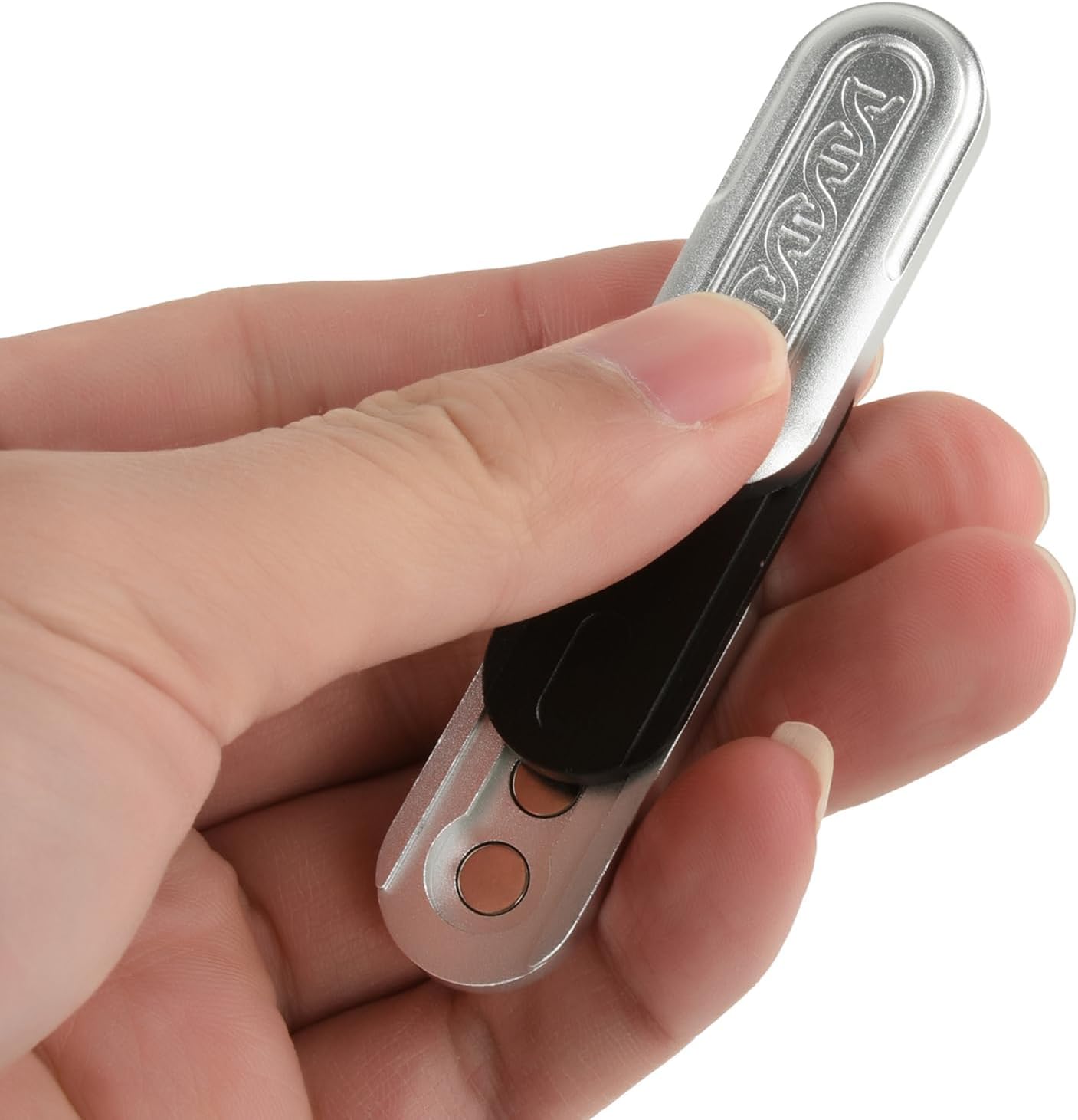 Magnetic Fidget Toys Adults Metal Fidget Slider EDC Adult Fidget Toys for Adults Stress Relief ADHD Desk Toys for Office for Adults(DNA Magnet Fidget Slider Silver)