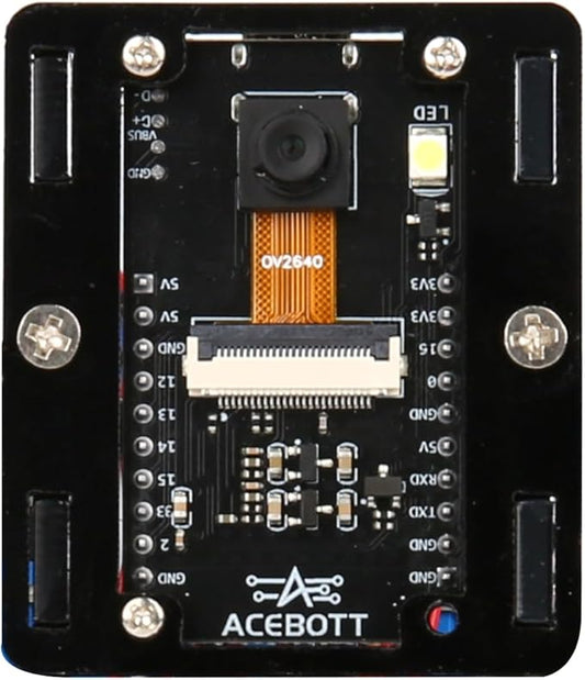 ACEBOTT 3MP Camera Expansion Pack Smart Car Starter Kit, Robotics Kit for Kids Ages 8-12 12-16, STEM Toys Coding Robot Kit for Teens & Adults(QD002)