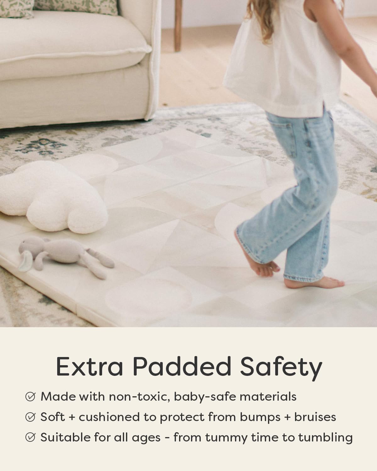 Foldable Baby Tumbling Mat – Foldable Kids Play Mat | Durable, Stylish, and Cushioned Design