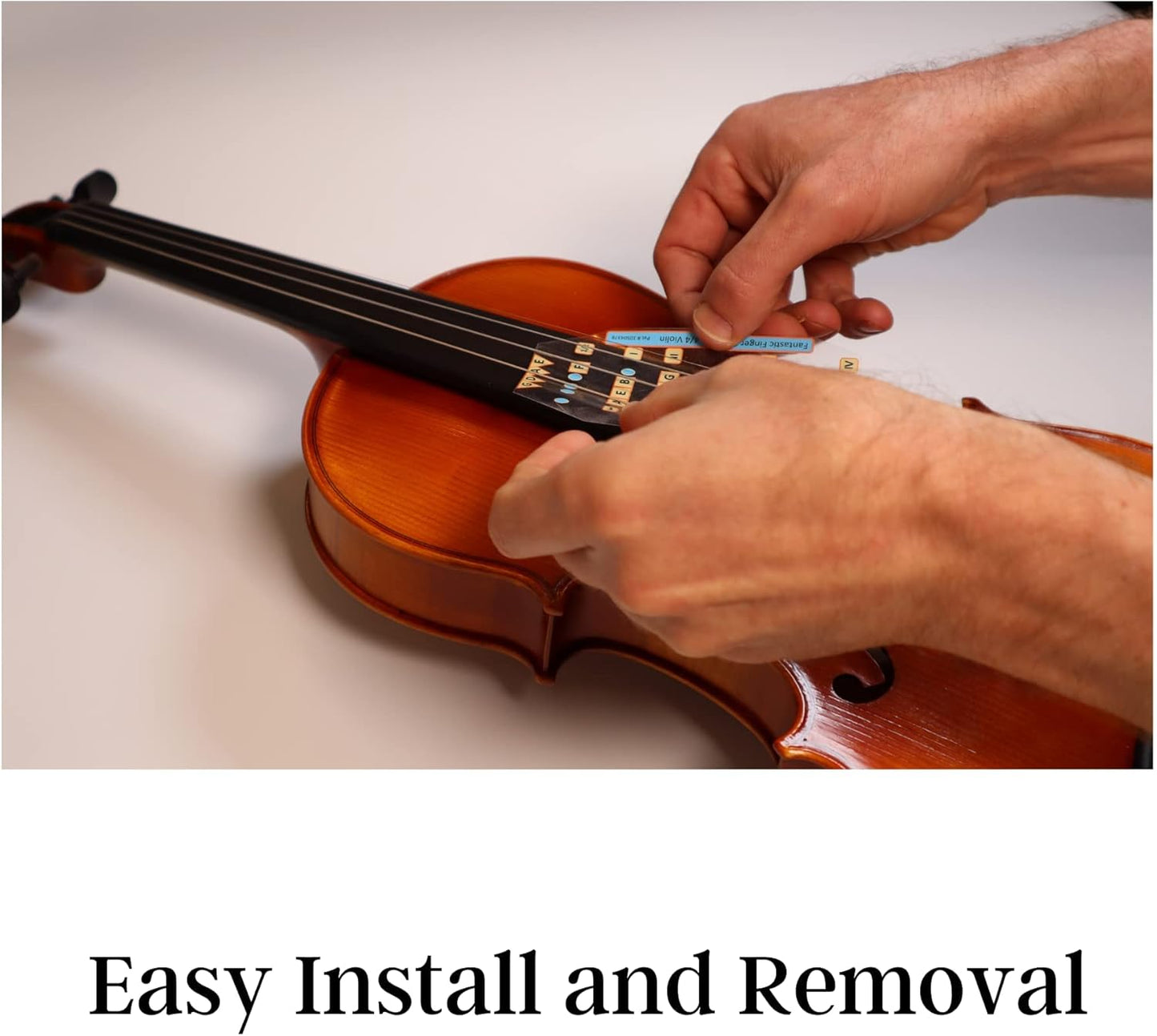 Fantastic Finger Guide for Violins Kids/Adult Beginner | Stringed Musical Instruments | Fingerboard and Fretboard Stickers for Learning All Notes | Play or Fiddle (LH 4/4)