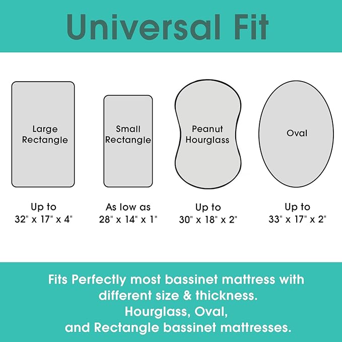 Stretch Fitted Bassinet Sheet Set BROLEX 2 Pack Cradle Sheets for Bassinet Pad/Mattress,Unisex Boys Girls,Ultra Soft,Cute Dinosaurs