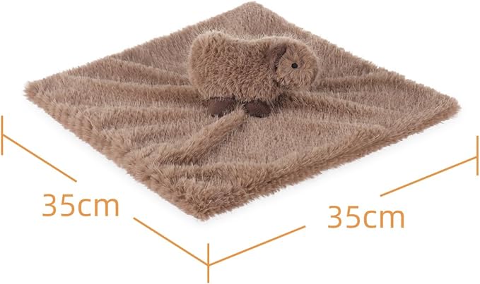 Apricot Lamb Delicious Donut Security Blanket for Babies, Soft Loveys for Baby Boy and Girl, 14 Inches for Infant and Toddlers