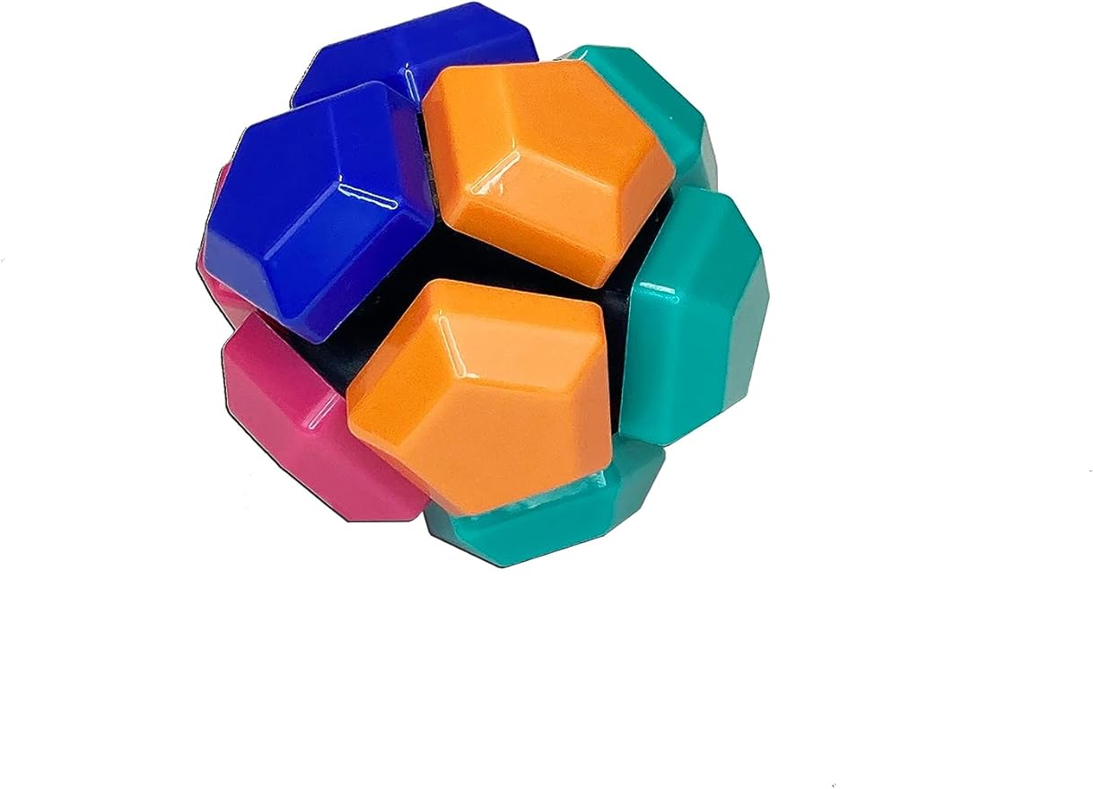 Brainwright - Icosa Penta - The Atomic Fidget Ball - Twist, Turn, Fidget! - Fidget Toy for Kids and Adults - Ages 8 and Up