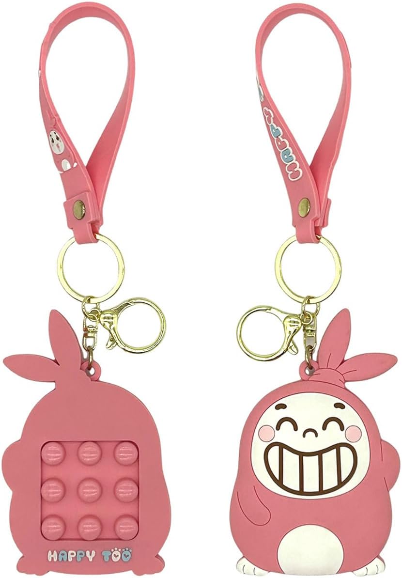 Stress Relief Rabbit Pop Fidget Toy,Adult Stress Reduction Toy, Fingertips Sensory Toy for ADHD, Anxiety, Autism, Office Relaxation, Easter Gift Stuffer, Portable (D-Stress Relief Toy)