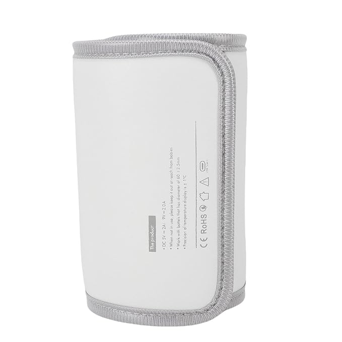 USB Powered Baby Bottle Warmer, 18W Fast Heating Adjustable Constant Temperature Portable Bottle Warmer Universal for Home and Travel (Type 1)