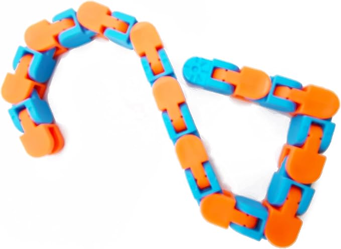 24 Pcs Wacky Tracks Snap Click Toys for Party Favors, Snake Puzzles Fidget Bulk Toys for School Classroom Prize, Goodie Bag Stocking Stuffers, Christmas Easter Thanksgiving Gifts for Kids Students