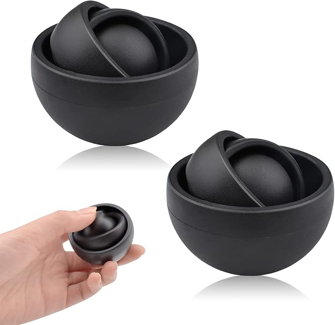 Fidget Toys Adults 2PC, Sensory Toys for Kids with Autism, Cool Gadget Gifts for Boys Men Teens, Quiet Desk Toy ADHD Stress Relief Finger Toy