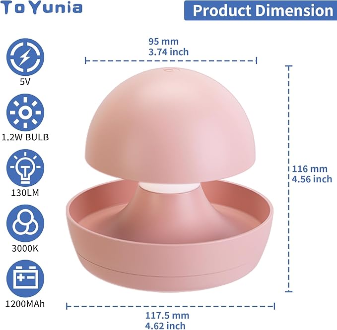 Nursery Night Light for Kids Girls Night Light,1 Pack, 4000K Warm Pink