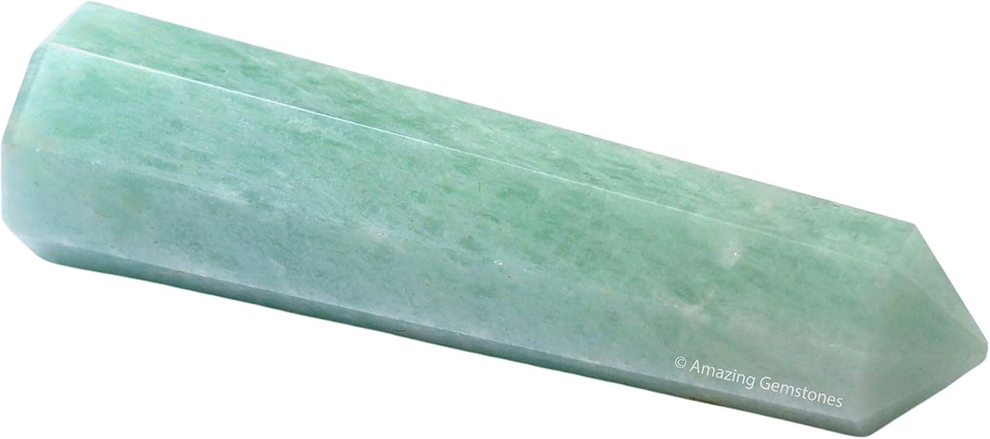 Amazing Gemstone Amazonite Crystal Towers ~ Natural Healing Crystal Point Obelisk for Reiki Healing and Crystal Grid (2" to 3" Inch)