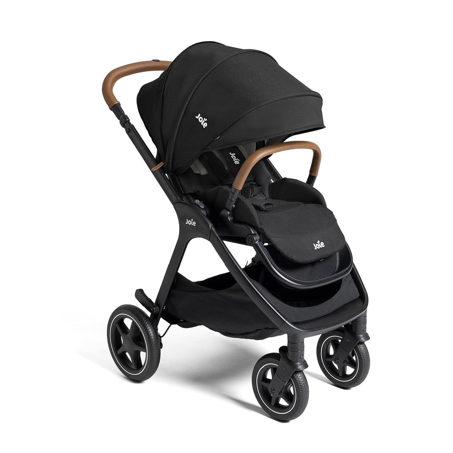 Joie, Kava 3-in-1 Stroller - Versatile, All-Wheel Suspension, Reversible Seat, Travel System Compatible and Detachable Crossbody Bag (Shale)