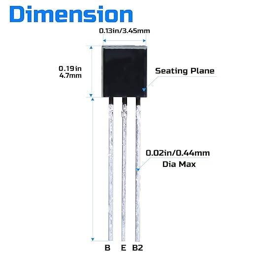 15Values 750 PCS Assorted Type General Purpose TO92 Transistors PNP NPN Bipolar Power Transistor Assortment Kit with Individual Compartment
