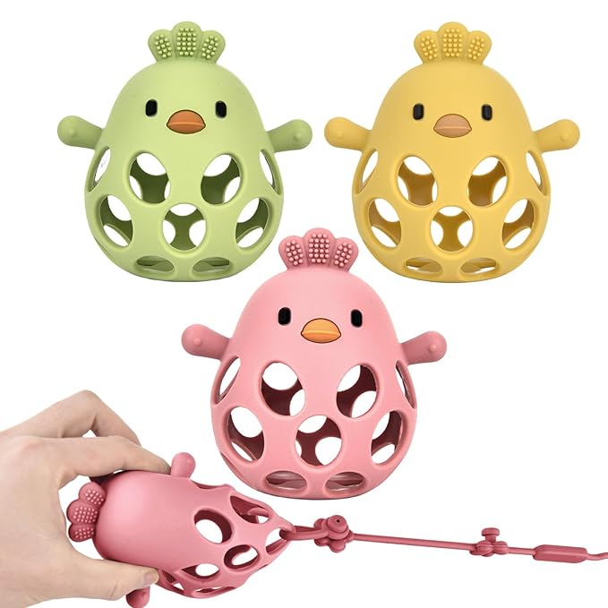 Baby Teething Toys, Teething Toys, Teethers for Babies 3-6 Months, Baby Chew Toys, BPA Free Teether Mitten with Soft Texture for Sensory Exploration and Itching Teething Relief