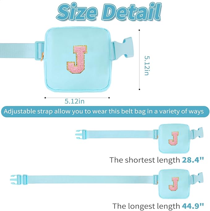 Birthday Gifts for 2 3 4 5 6 7 8 9 10 11 Year Old Girls - Mini Fanny Pack Cute Crossbody Bag Belt Bag Cute Trendy Stuff,Graduation Gifts for Girls Teens Kids Daughter Sister Her - Blue,J