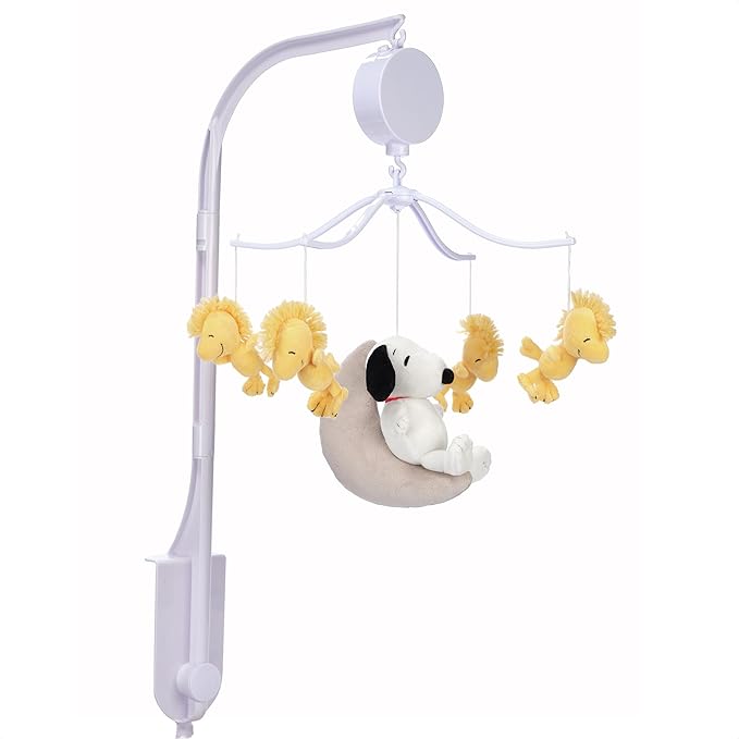 Bedtime Originals Snoopy Love Musical Baby Crib Mobile Soother Toy