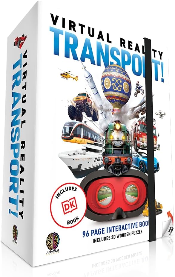 Virtual Reality Discovery Box Transport! - Illustrated Interactive VR Book and STEM Learning Activity Set - for Ages 8 and Up
