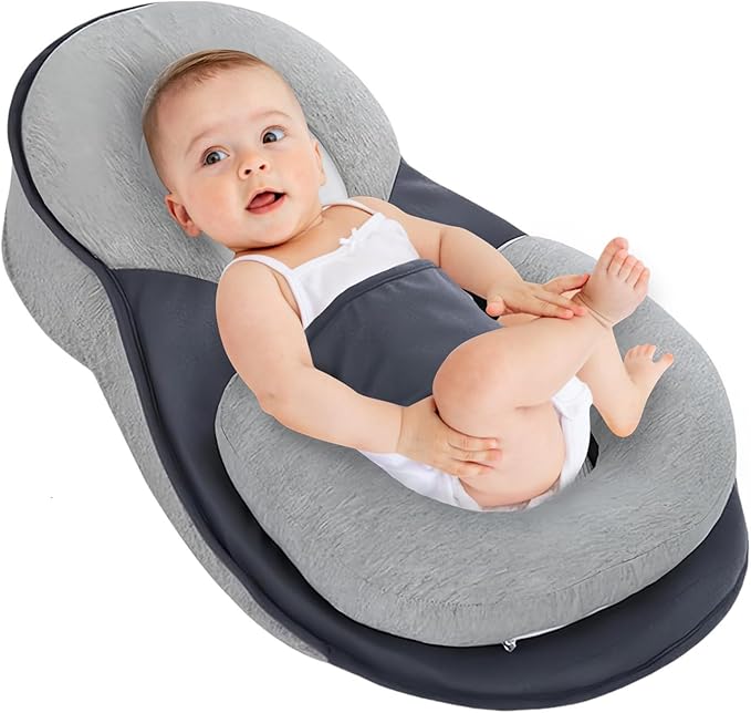 Soft Baby Reflux Pillow Portable Adjustable Baby Wedge Pillow for Newborn Infant, Support Breastfeeding Pillows