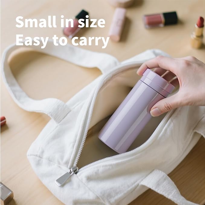 Portable Bottle Warmer for Travel: 7 OZ Heating for Breast Milk Formula & Water-Purple