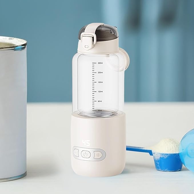 Generic Travel-Friendly Warmer with USB Charging, beige 250ml