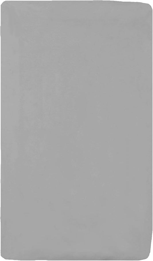American Baby Company 100% Natural Cotton Fitted Cradle/Bassinet Sheet 36" x 18" - Soft, Breathable & Hypoallergenic Bed Sheet, Gray, Neutral for Boys & Girls