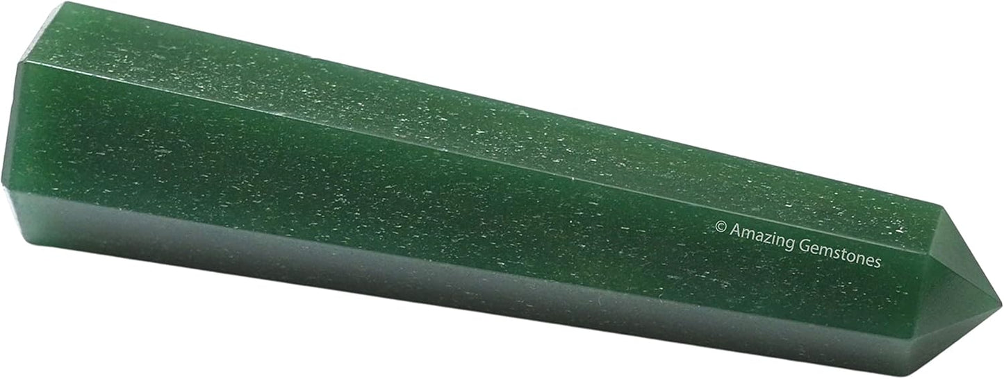 Amazing Gemstone Dark Green Aventurine Crystal Towers - Natural Healing Crystal Point Obelisk for Reiki Healing and Crystal Grid (2 Inch to 3 Inch)