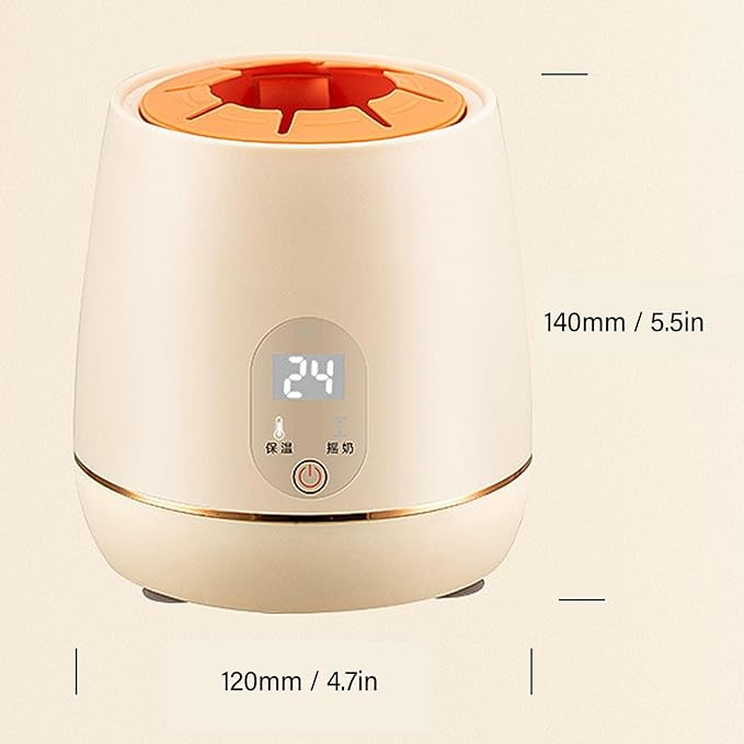 Bottle Warmer, Fast Bottle Warmer, Multifunctional Bottle Warmer, with Smart Temperature Control, Automatic Infant Bottle Shaker for All Bottles, Breastmilk or Formula