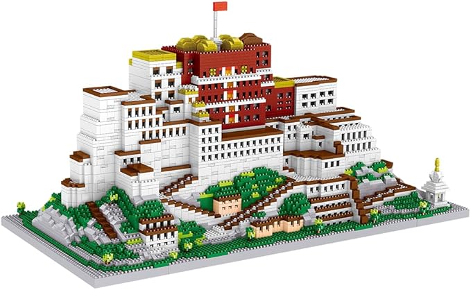 10000pcs Bricks Potala Palace 3D Plastic Model Architecture Micro Bricks for Adults Building Blocks Toy Kits Assemble Decoration