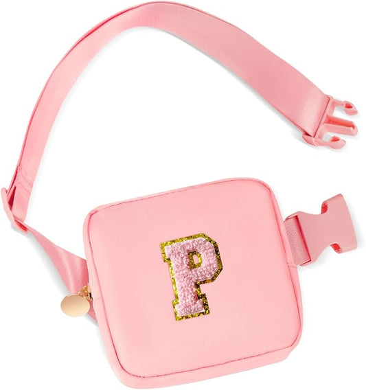 Party Favors Bags for Kids 4-8, Mini Fanny Pack Cute Crossbody Bags for Girls - Peach