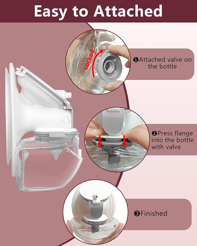 2pcs Breastmilk Container Compatible with Upgraded Mobile Flow | Upgraded M9, M9 Breast Milk Storage Bottle with Silicone Lip, BPA Free, Leak-Proof, Not Original Parts, 2packs Gray Collector