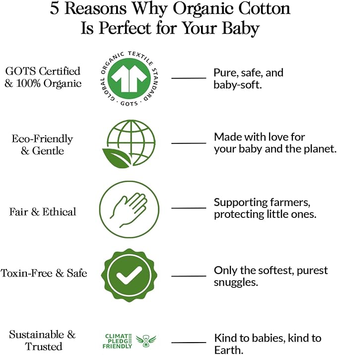 100% Organic Cotton Mini Crib Sheets (3-Pack) - GOTS Certified - Breathable Pack n Play Sheets Fitted - Double-Elastic for Secure Fit, Extra Protection for Your Baby - Gender-Neutral Prints (27"x39")