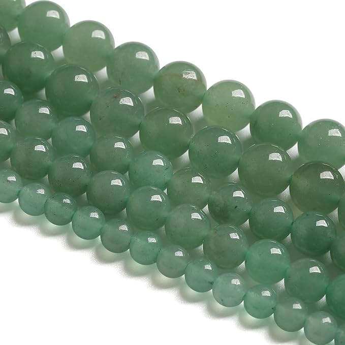 10MM 38PCS Natural Stone Green Aventurine Gemstone Loose Beads for Jewelry Making DIY Bracelet 1 Strand