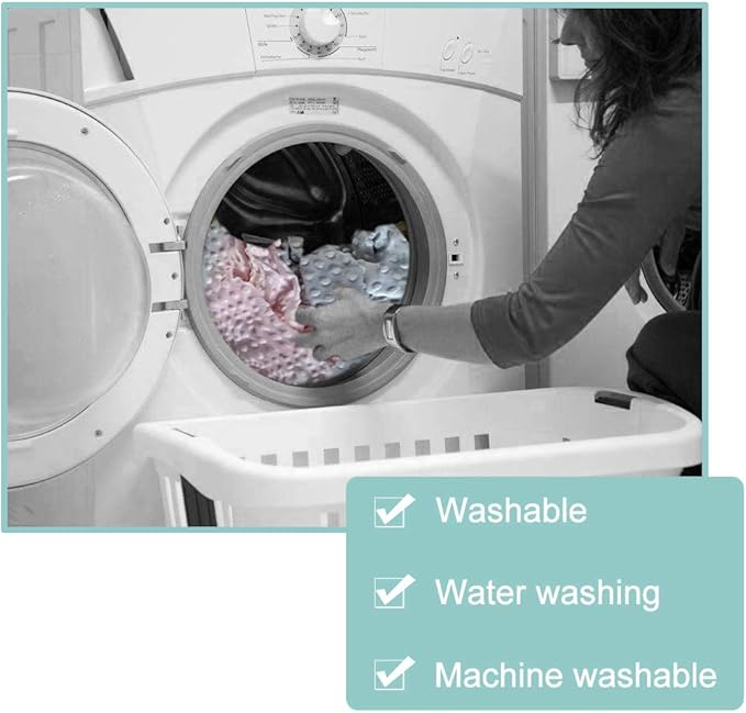 OWLOWLA Newborn Lounger Cover,Minky Removable Slipcover Fits Newborn Lounger for Baby Boy Girl(Gray)