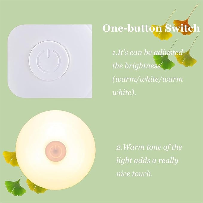 Plug-in Nightlight with Manual On/Off Switch - Night Lights Plug into Wall for Kids Bedroom Nursery, Kitchen Bathroom Hallway Stairs Stairways Corridor Garage, 3000K~5000K Daylight/Warm White 3 Colors