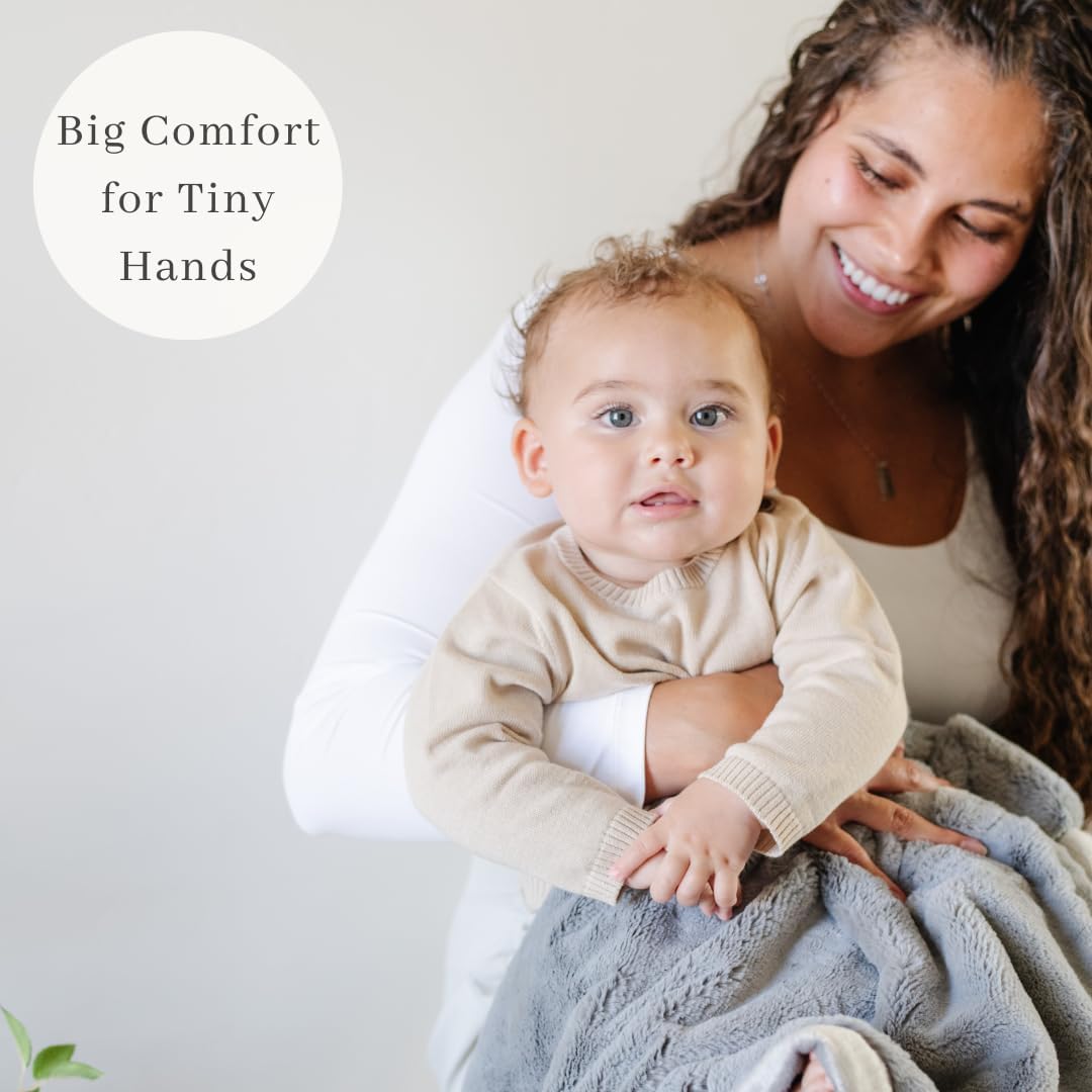 SARANONI Receiving Blankets for Babies Super Soft Boutique Quality Lush Luxury (Gray, Receiving 40" x 30”)